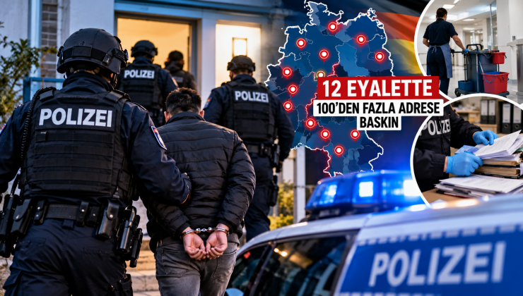 Almanya’da dev insan kaçakçılığı operasyonu: 12 eyalette 100’den fazla adrese baskın, 10 kişi gözaltında