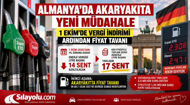 Almanya’da Akaryakıta 1 Ekim’de Vergi İndirimi, Ardından Fiyat Tavanı Planlanıyor