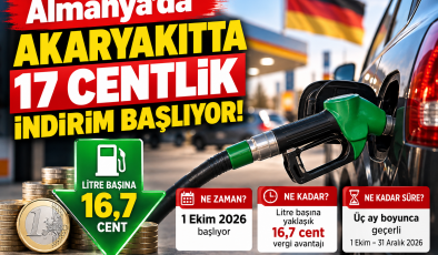 1.Ekim’de Akaryakıtta 17 Centlik Vergi İndirimi Başlıyor!