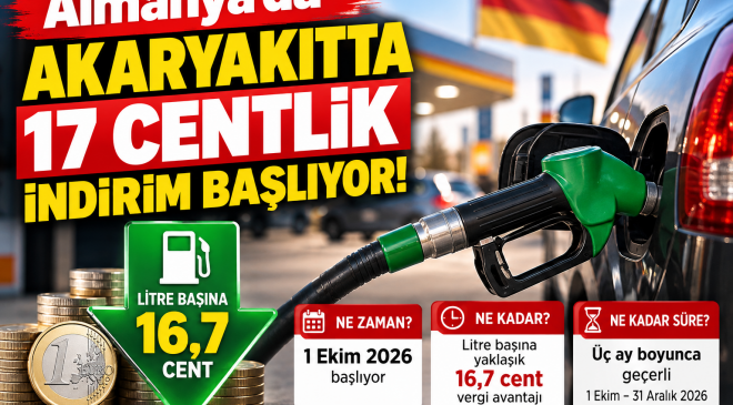 1.Ekim’de Akaryakıtta 17 Centlik Vergi İndirimi Başlıyor!