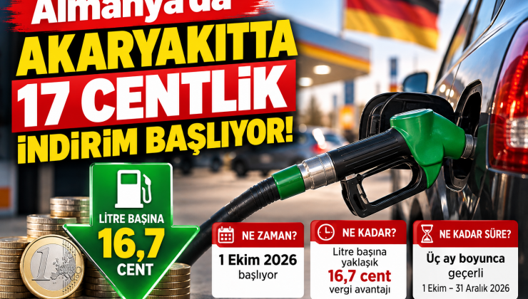 1.Ekim’de Akaryakıtta 17 Centlik Vergi İndirimi Başlıyor!