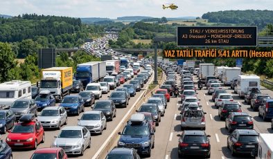 ALMANYA OTOYOLLARINDA YAZ KABUSU: TRAFİK SIKIŞIKLIĞI YÜZDE 41 ARTTI!
