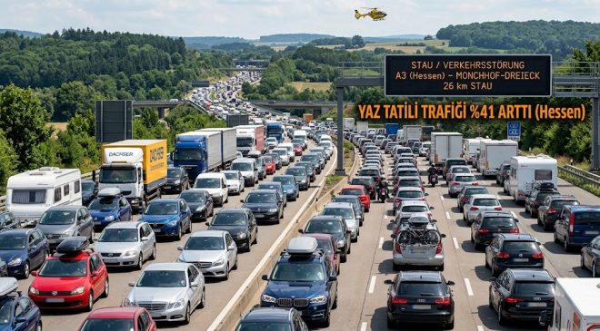 ALMANYA OTOYOLLARINDA YAZ KABUSU: TRAFİK SIKIŞIKLIĞI YÜZDE 41 ARTTI!