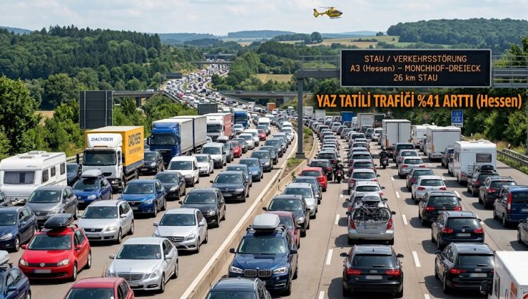 ALMANYA OTOYOLLARINDA YAZ KABUSU: TRAFİK SIKIŞIKLIĞI YÜZDE 41 ARTTI!