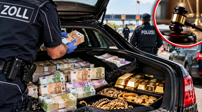 Aracında 1 milyon Euro ve 2,5 kilo altın bulunan sürücü beraat etti