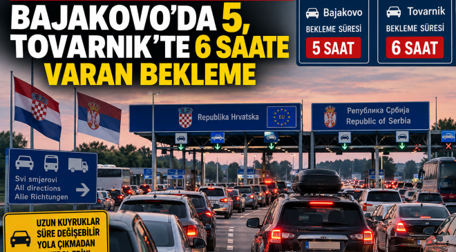 Sıla Yolu’nda dönüş trafiği dün akşamdan itibaren yeniden ağırlaştı: Bajakovo’da 5, Tovarnik’te 6 saate varan bekleme