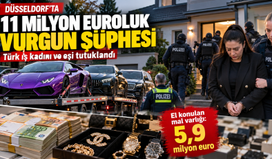 Düsseldorf’ta 11 Milyon Euroluk Vurgun Şüphesi: Türk İş Kadını ve Eşi Tutuklandı