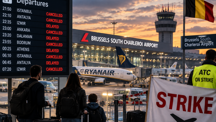 Belçika’dan uçacaklar dikkat: Charleroi’da bu gece grev başlıyor, 832 uçuş etkilenebilir