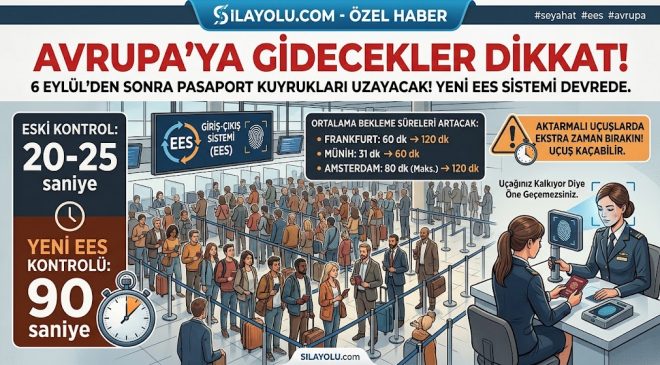 AVRUPA’DA SEYAHAT EDECEKLER DİKKAT ! PASAPORT KUYRUKLARI UZAYABİLİR