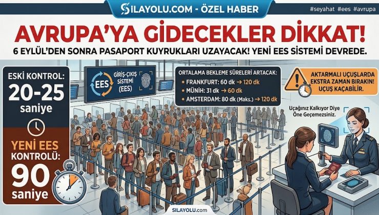 AVRUPA’DA SEYAHAT EDECEKLER DİKKAT ! PASAPORT KUYRUKLARI UZAYABİLİR
