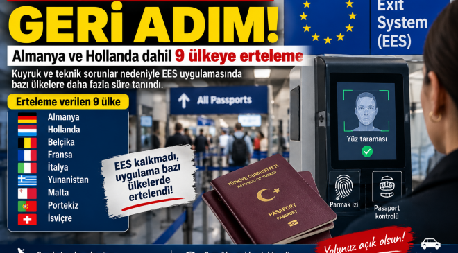 AB’nin biyometrik sınır sisteminde geri adım: Almanya ve Hollanda dahil 9 ülkeye erteleme