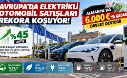 Avrupa’da Elektrikli Otomobil Satışları Rekora Koşuyor: Almanya’da 6.000 Euroya Kadar Devlet Desteği!