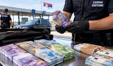 Sırbistan Horgos Sınır Kapısı’nda Bir Araçta 81 Bin 500 Avro Yakalandı. 71 Bin Avroya El Konuldu.
