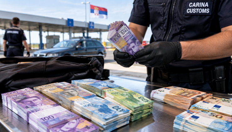 Sırbistan Horgos Sınır Kapısı’nda Bir Araçta 81 Bin 500 Avro Yakalandı. 71 Bin Avroya El Konuldu.