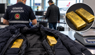 Almanya’dan Türkiye’ye Giden Yolcunun Üzerinden 2 Kilo 213 Gram Altın Çıktı.