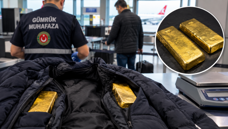 Almanya’dan Türkiye’ye Giden Yolcunun Üzerinden 2 Kilo 213 Gram Altın Çıktı.