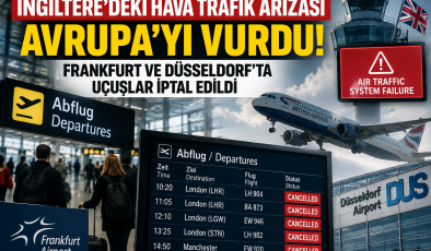 İngiltere’deki Hava Trafik Arızası Avrupa’yı Vurdu: Frankfurt ve Düsseldorf’ta Uçuşlar İptal Edildi