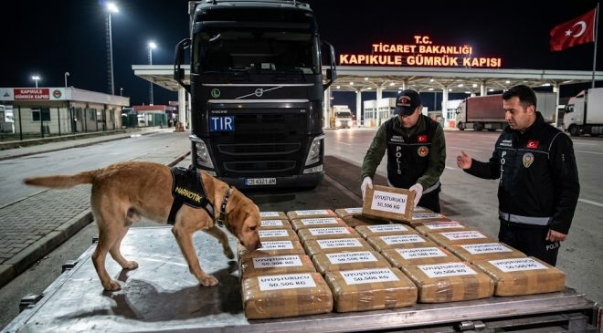 Kapıkule’de Büyük Uyuşturucu Operasyonu: Dedektör Köpek 50 Kilo Maddeyi Affetmedi!