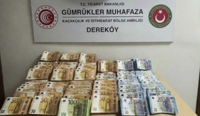 TÜRKİYE’YE GİDEN ARAÇTA 587 BİN 465 AVRO ELE GEÇİRİLDİ