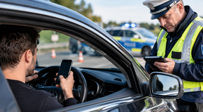 ALMANYA’DA SÜRÜCÜLERE TELEFON DENETİMİ: POLİS 1 HAFTA BOYUNCA YOLLARDA OLACAK