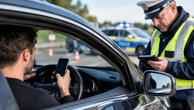 ALMANYA’DA SÜRÜCÜLERE TELEFON DENETİMİ: POLİS 1 HAFTA BOYUNCA YOLLARDA OLACAK