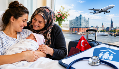 Almanya’da Doğum Yapan Gurbetçi Kadına Destek: Türkiye’den Gelen Kayınvalidesinin Yol Masrafları Karşılandı