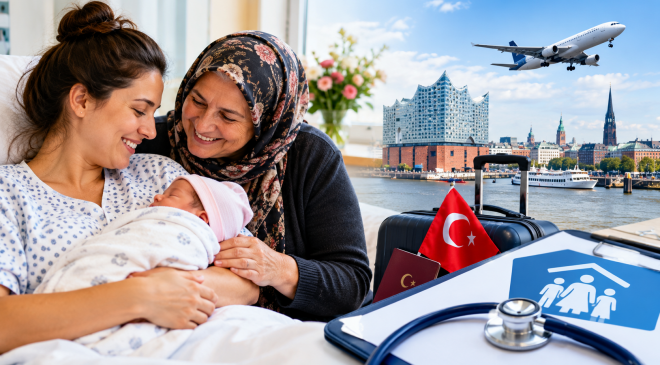 Almanya’da Doğum Yapan Gurbetçi Kadına Destek: Türkiye’den Gelen Kayınvalidesinin Yol Masrafları Karşılandı