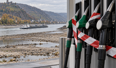 Ren Nehri’ndeki su seviyeleri düştü, bu nedenle yakıt sevkiyatları aksadı: NRW’de bazı pompalar geçici olarak kapatıldı.